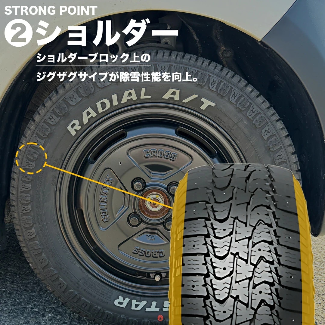値下げしました。アゲトラ アゲバン　MUDSTAR RADIAL A/T マッドスター ホワイトレター 中古4本セット MUDSTAR(マッドスター) RADIAL A/T WHITE LETTER ラジアルA/T ホワイト